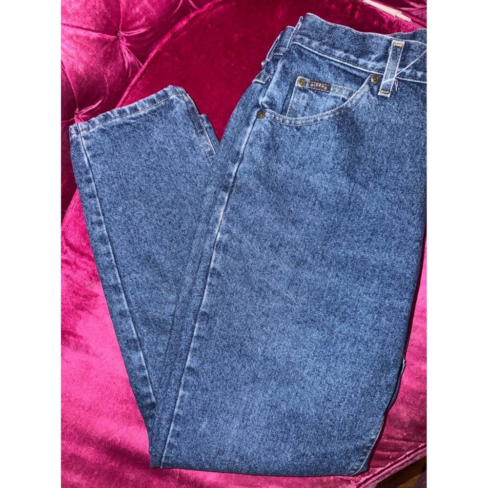 Vintage Riders by Lee High Waisted Tapered Leg Denim Jeans Medium Wash Size 12P